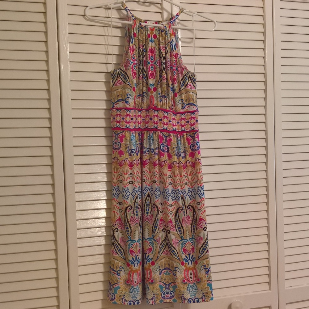 Gorgeous London Times Magenta Paisley Dress